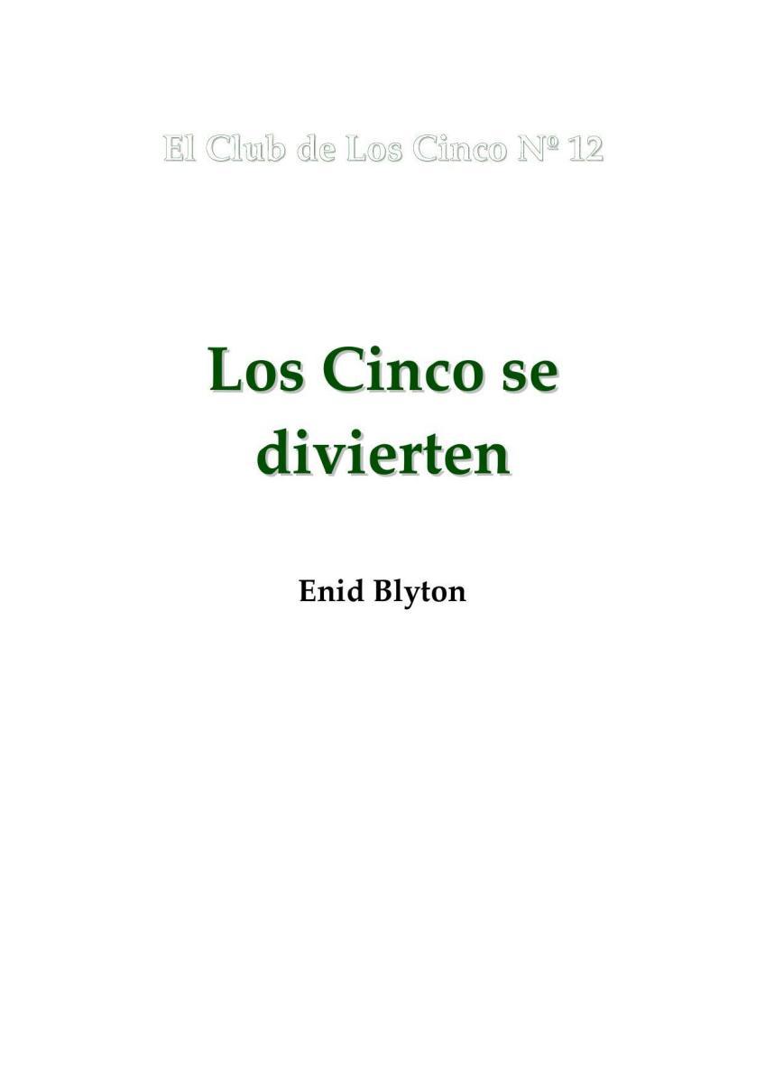 Portada de Los cinco 12 - Los cinco se divierten